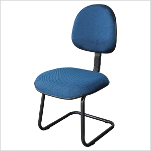 Cadeira executiva continua na cor azul